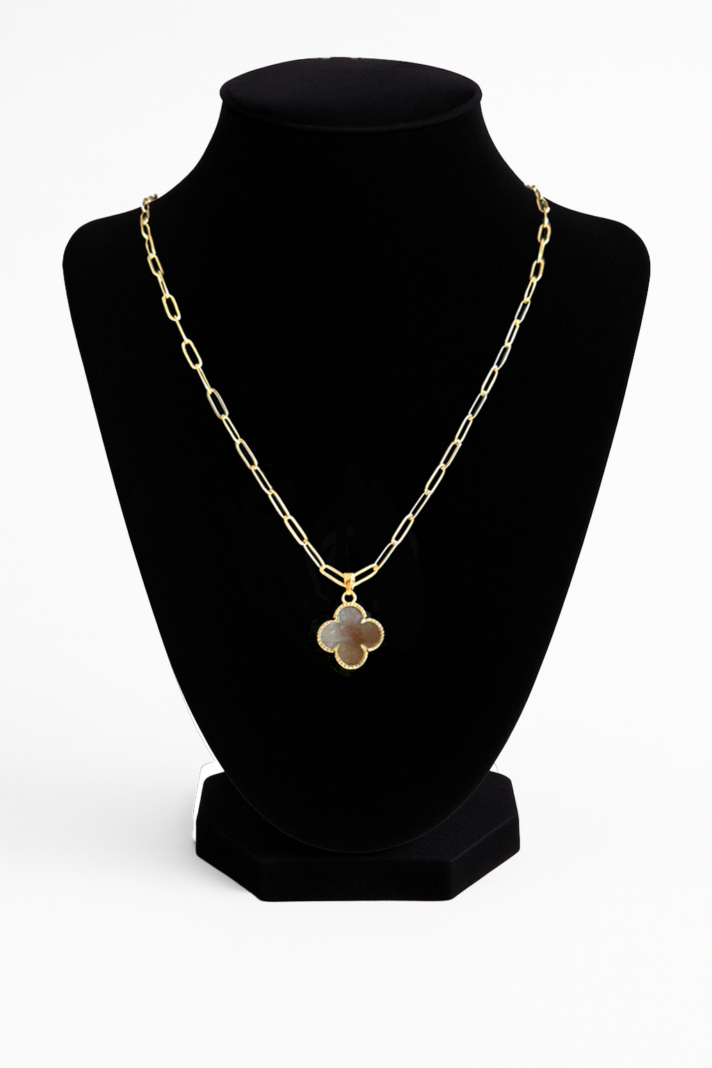 Lucky Clover Paperclip Necklace