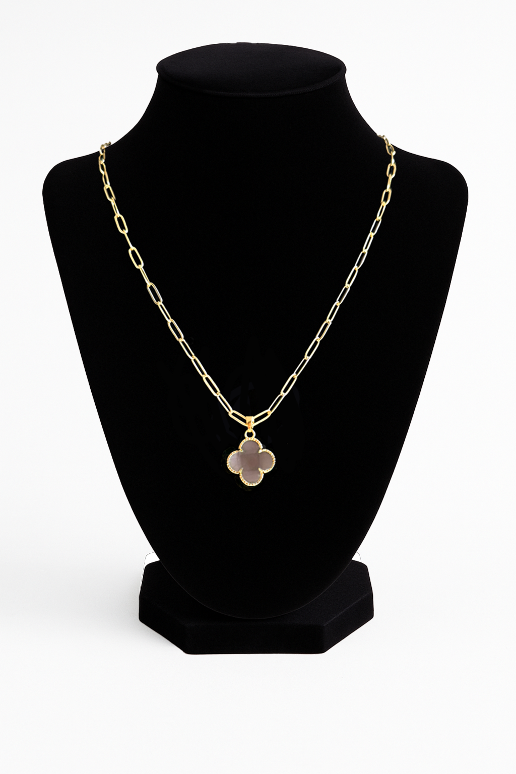 Lucky Clover Paperclip Necklace