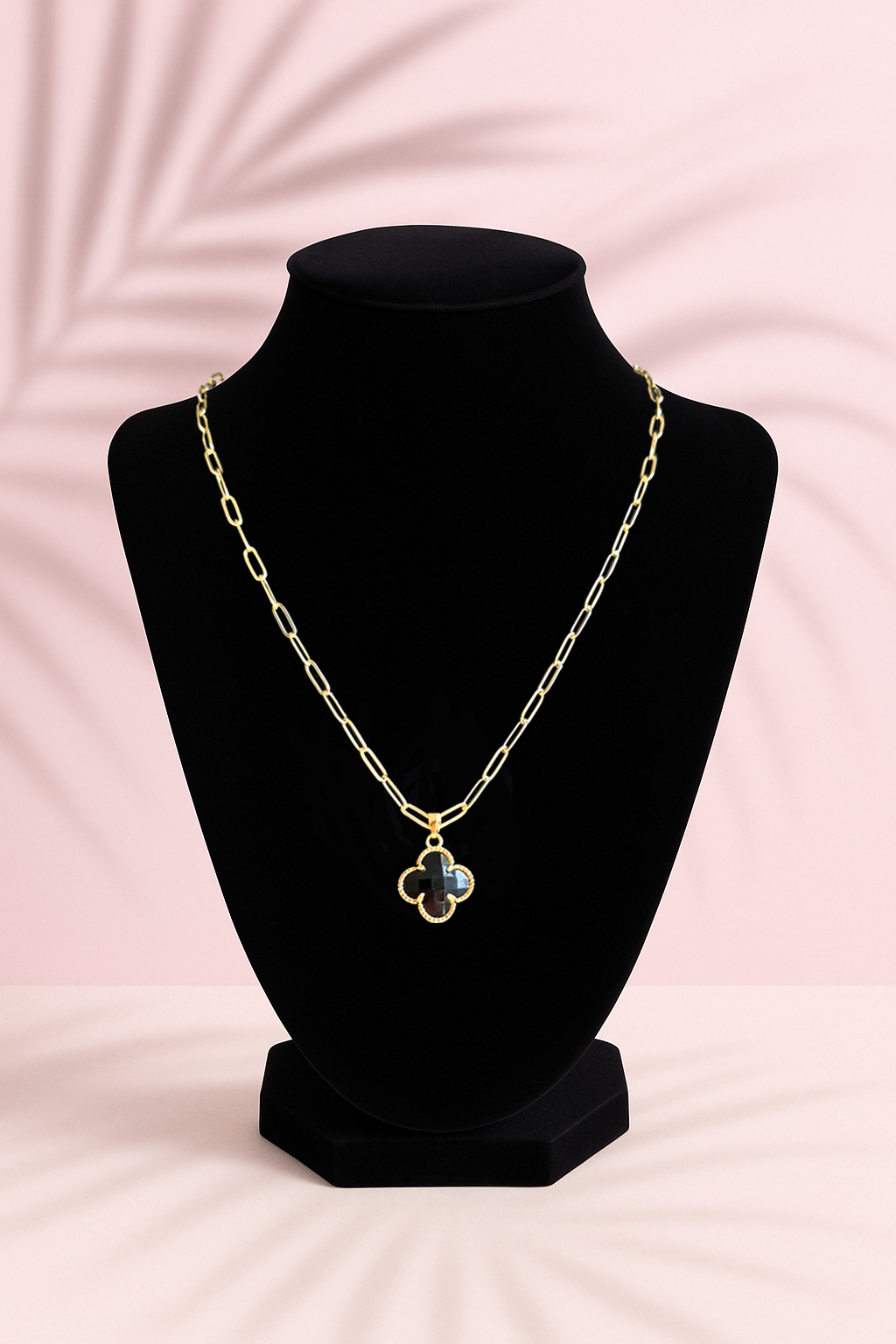 Lucky Clover Paperclip Necklace