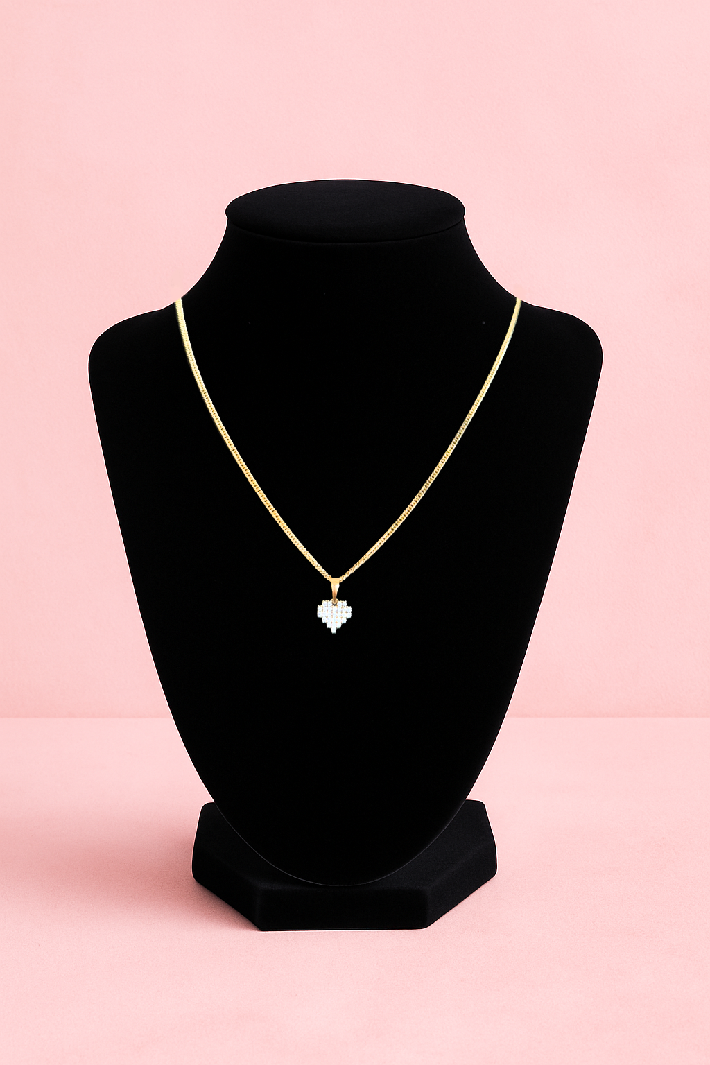 Mini Pixel Heart Necklace