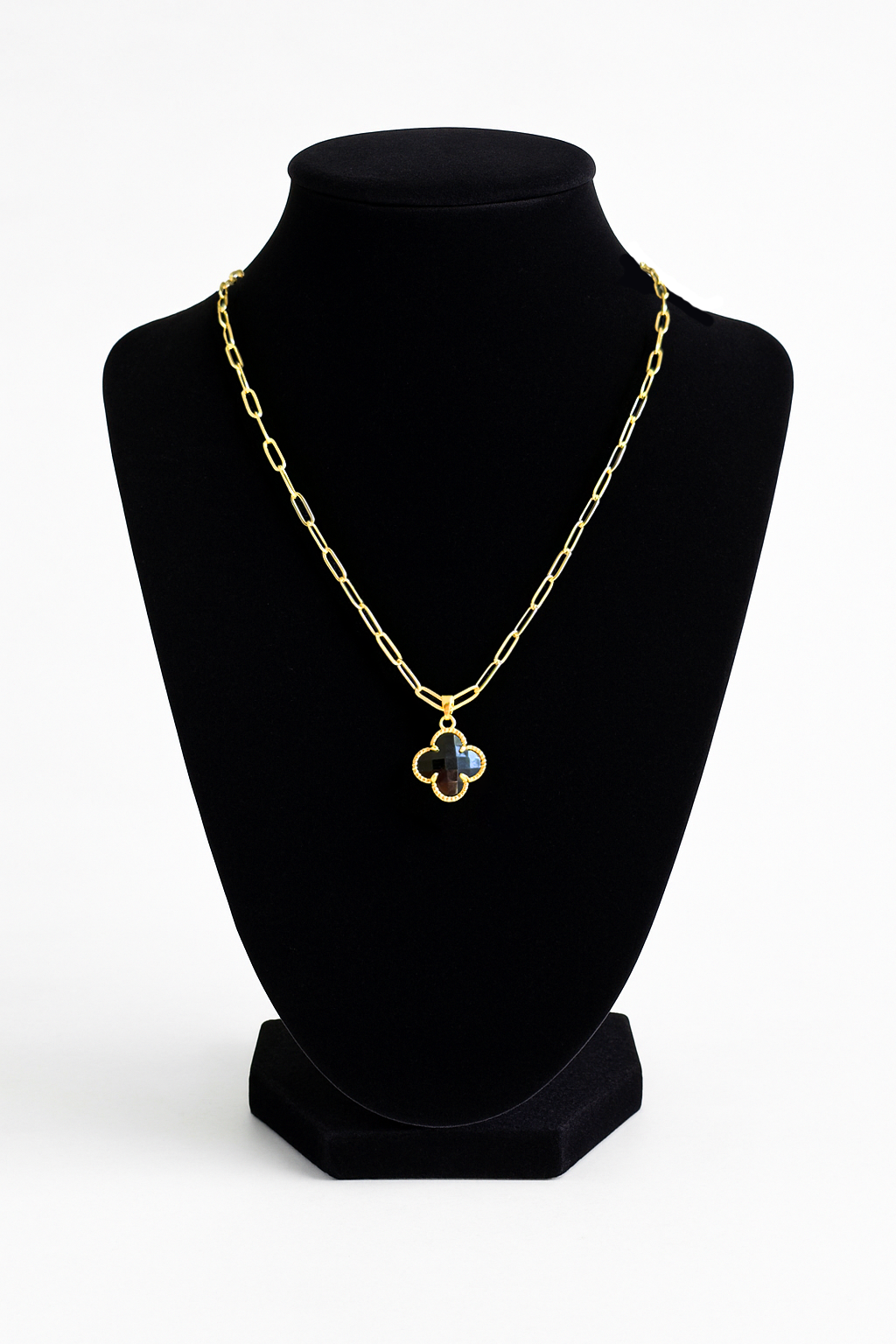 Lucky Clover Paperclip Necklace